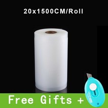 랩핑기 핸드 업소 랩포장기 Sous Vide 롤 진공 포장 기계 식품 저장 가방 실러 길이 1500CM, [03] 20CM x 1500CM