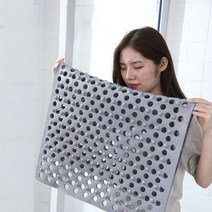 리빙블러썸 논슬립 화장실 미끄럼방지 매트 지압판, 그레이