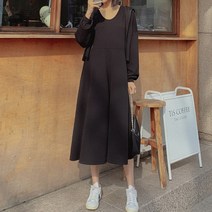 로로텐 스판 나시 롱 원피스 무지 셔링 A라인 후드집업 세트 빅사이즈