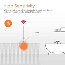 관로탐지기 리지드 정화조 Tuya-Zigbee 수위 모니터 누수 감지기 원격 침수 알람 안전 자동 가정용 경보 센서