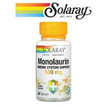 솔라레이 코코넛 모노라우린 라우르산 500mg 60캡슐