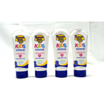 선크림 바나나보트 미네랄 기반 어린이용 자외선 차단 로션 SPF 50+ 4팩
