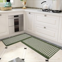 욕실 러그 카펫 버블 키스 부드러운 주방 매트 쉬운 깨끗한 안티-슬립 층 실내 홈 장식 유용한 카펫 방수 폴리 프로필렌, 01 44x81and44x120cm, 03 Green