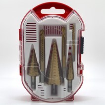 스텝드릴 6p세트 타공 천공 기리 드릴 철 목공, 1세트