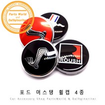 포드 머스탱 쉘비 휠캡 레드 블랙 1:1 교체형휠캡, 02.러쉬