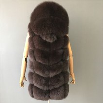 밍크베스트 밍크조끼 여우 모피 조끼 후드 6 가지 색상 부드럽고 두껍고 따뜻한 여성 블랙 인조 밍크 민소매 후드 코트 여성용