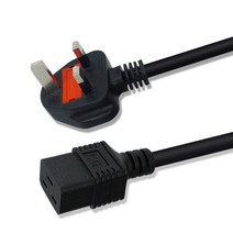 영국 전원 케이블 3핀 전원 어댑터 코드 충전기 플러그 ups 서버의 pdu 전원 소켓용 연장 코드 1 5m, 1.5m, 검은색