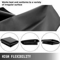 0.13mm HDPE 물고기 연못 라이너 정원 조경 수영장 강화 두꺼운 헤비 듀티 방수 멤브레인, 07 3x5m