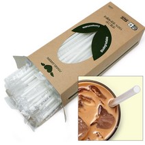 생분해 요구르트 빨대 국내생산 개별 버블티