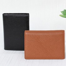 남성 여성 공용 슬림한 카드지갑 천연소가죽 소재 사계절 가벼운 손지갑