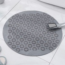 욕조미끄럼방지매트 실리콘샤워발지압매트 그레이 욕실 물빠짐매트 바닥매트, 단품