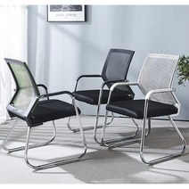 사무실 상담실 스틸다리 고정 회의 의자 공시생의자, 그린(YYWC2104-GN)