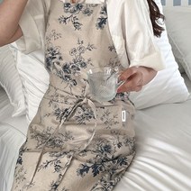 꽃문양 앞치마 에이프런 원피스앞치마 여성스런