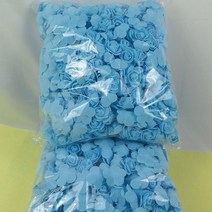 장미 웨딩 종이꽃 파티 소품 인공 거품 머리 꽃 꽃다발 홈 청록 터치 꽃 발렌타인 선물, 레이크 블루, 2000개