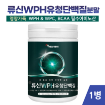 류신단백질 280g 로이신 분리 유청단백질 분말 가루 루신 누신 유신 wph wpc BCAA 보충제, 1통