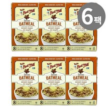 밥스레드밀 인스턴트 오트밀 브라운 슈가 메이플 8개입 35g, 6개