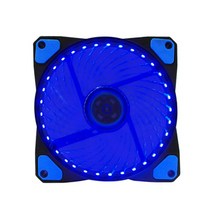 [유커머스] 블루 33 LED 120mm 쿨링팬 컴퓨터 저소음 케이스 튜닝 쿨러 [시스템쿨러/120mm]