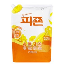 피죤 레귤러 섬유유연제 옐로미모사 리필, 8개, 2.1L