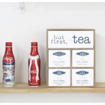 우드 커피보관함 티박스 빈티지 티백보관 카페 인테리어 원목 다용도 정리함 탕비실