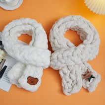 손가락 뜨개질 목도리 스카프 수제 diy 만들기 양모 뜨기 초보 도안
