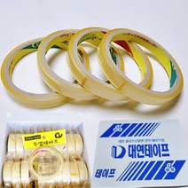 물레방아 커터기 리필 투명 절테이프 4절 12mm 40개 강력접착 국내산, 상세페이지 참조, 상세페이지 참조