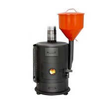 꾸버스 G-10 펠렛 화목난로 겸용 장작 나무 펠릿 캠핑 업소용 가정용 난방, 02 G-9 원형 펠렛/화목 난로-오