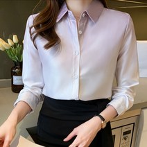 여자 봄가을 그라데이션 긴팔 블라우스셔츠
