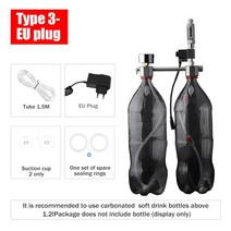 수족관 DIY CO2 발생기 시스템 키트 솔레노이드 밸브 포함 버블 카운터 및 식물 이산화탄소 반응기 확인, 01 EU PLUG Style 3