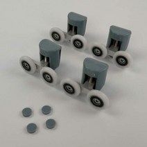 미닫이문레일 4pcs-8 개/대 샤워 도어 인클로저 롤러 러너 휠 풀리 상부 또는 하부 부품. Diameter20mm/22mm/23mm/25mm/27mm, 27mm, 4pcs upper parts