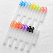 네일오일펜공병 100 개몫 다채로운 지상 유리 향수 스프레이 병 여행 별도 Ottling 청정기 작은 Svample 샘플 바이알, 10ml+green