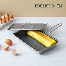 에델코첸 통3중 스텐 계란말이팬 프라이팬, 대왕말이팬 28x19cm