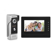 오디오 인터콤 무선인터콤 초인종 스마트 주택 현관 홈 사무실용 7 inch video intercom doorbell lcd color hd night vision villa, 검은 화면