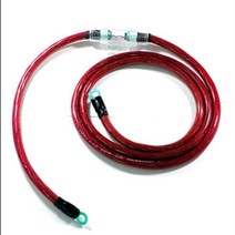 자동차 접지 케이블 플러스 케이블 튜닝 4게이지, 레드150cm