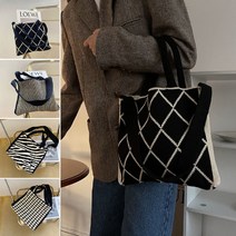 싸다구 패브릭 겨울 가을 토트백 숄더백 무늬백 탄탄한 여자 개성있는 여성 가방 무늬가