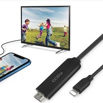 CK3401ip 8핀 to HDMI 연결 케이블 2M/아이폰 영상 TV/모니터/빔프로젝트 Full HD전송