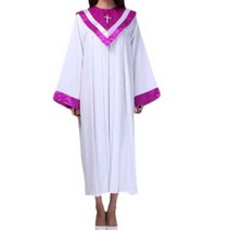 교회의상 성가대복 사계절용 얇은 합창단 찬양의상, 150cm 빨간색 더블 V넥
