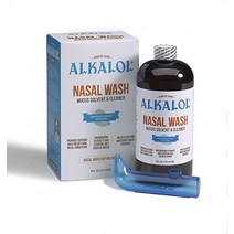 Alkalol A Natural Soothing Nasal Wash Mucus Solvent Cleaner Kit Cup 16-oz