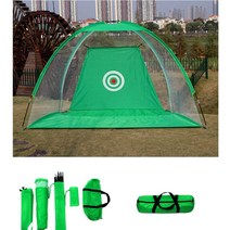 골프모임 동호회 스윙 퍼팅연습 골프텐트 어프러치망 아이언샷 칩샷 그물 실내 입문자, 그린소형(1M)