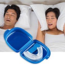 수면용 이갈이 마우스피스 좋은 건강한 가드 중지 치아 연삭 방지 코골이 케이스 상자, 하얀, 01 WHITE