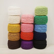 면사 면뜨개실 12합 24합 200g 여름실 여름뜨개실 코바늘실, 생노랑