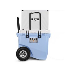 로버 하드 낚시쿨러 캐리어 바퀴 아이스박스 45QT, 나르와 블루