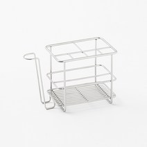 [JAJU/자주] 모던 스텐 와이어 컵과 칫솔꽂이, 1개, 실버_FR