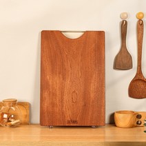 나무 도마 십팔자작 오단목 가정용 원목도마 통나무 장방형 도안판 밀대, 갈색_27x2.5x40cm
