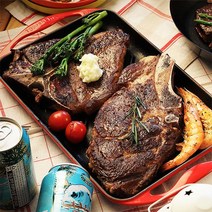 바라던 토마호크+티본 스테이크 총 1kg, 주문선택:토마호크550g+티본450g