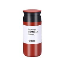 주부공식 진공 보온 보냉 스텐 텀블러, 레드, 350ml