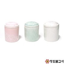 도자기설화보관함 사리함(B)-색상3가지불교양초 제사초 법당초, 핑크설화