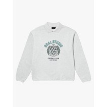 [골스튜디오] FC STONE WASHED COLLAR SWEAT-MELANGE GREY