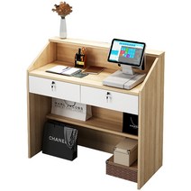 계산대 카운터 포스기 매장 인포데스크 테이블 식당 간이 접수대 프론트 리셉션 14, 60x36x92cm, 60미디엄화이트싱글심플