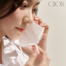 CIIOR 씨오르 라이트 쿨 브이핏 새부리형마스크 여름용 시원한 숨쉬기편한 얇은 국산 컬러마스크, S(중소형), 라이트쿨화이트, 25매입