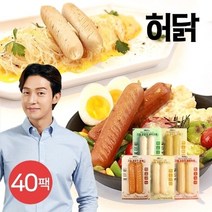 허닭 [허닭] 닭가슴살 소시지 그릴후랑크 100g 5종 40팩, 05.그릴후랑크 청양고추 40팩